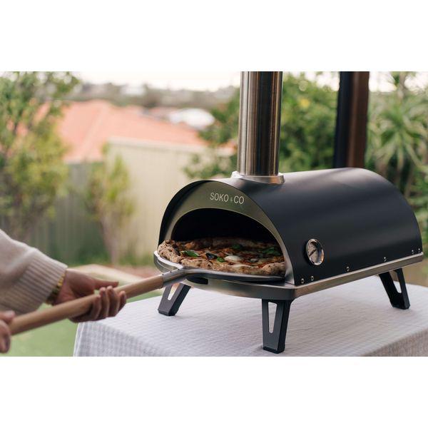 Jiko Portable Woodfired Pizza Oven With Revolving Stone and Pizza Peel - KITCHEN - Entertaining - Soko and Co