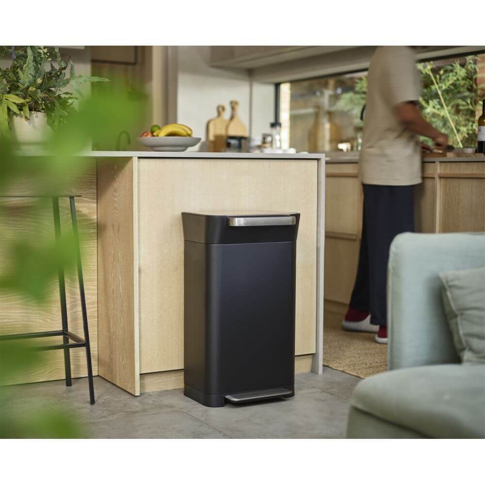 Joseph Joseph 30L Titan Trash Compactor Kitchen Bin Black - KITCHEN - Bins - Soko and Co