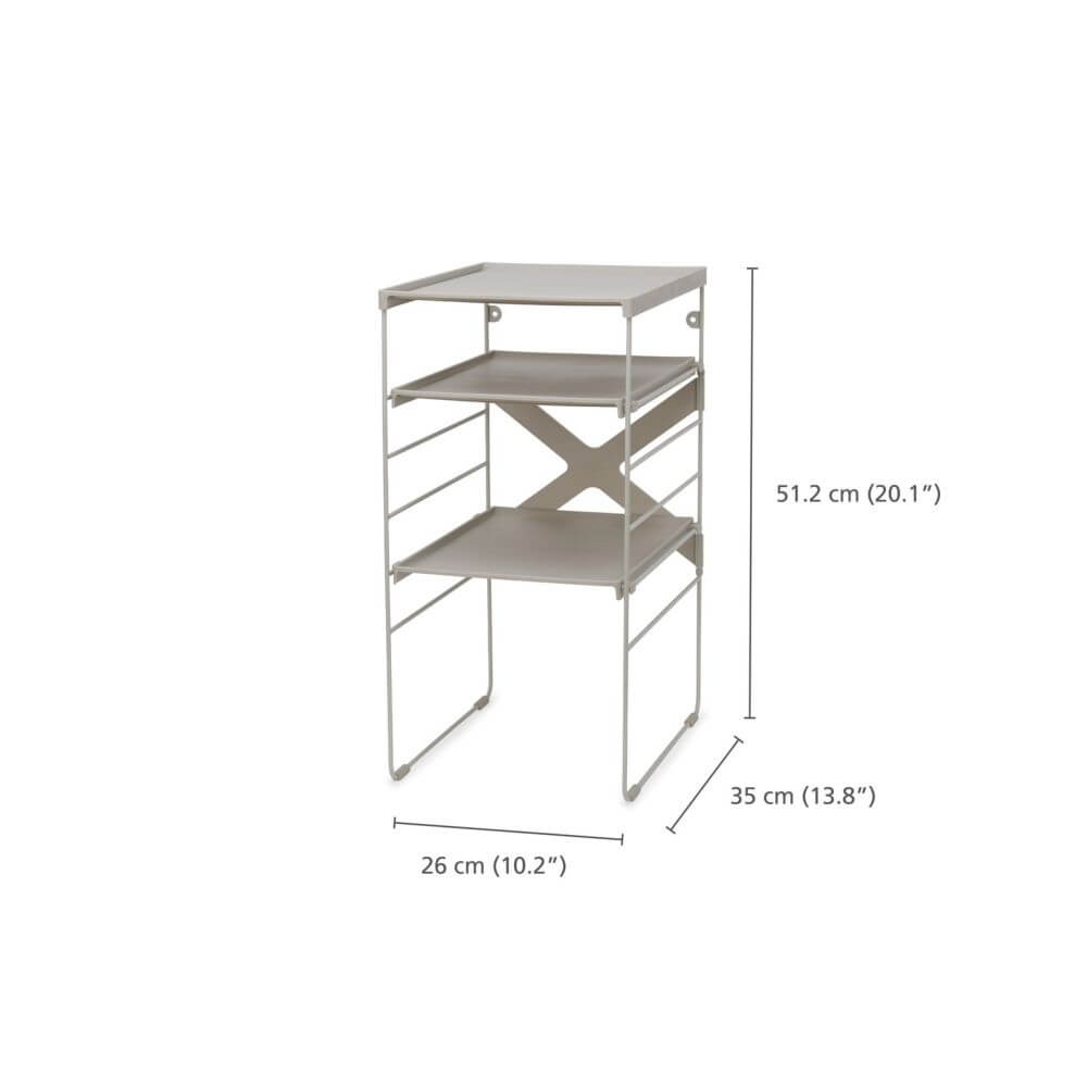 Joseph Joseph Adjustable Shoe Rack Ecru - WARDROBE - Shoe Storage - Soko and Co