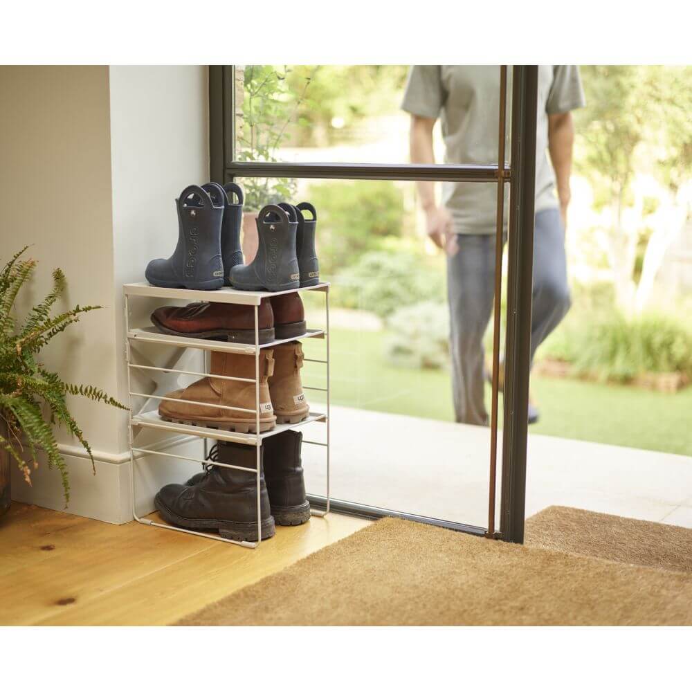 Joseph Joseph Adjustable Shoe Rack Ecru - WARDROBE - Shoe Storage - Soko and Co