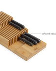 Joseph Joseph Bamboo 2-Tier Knife Organiser Large - KITCHEN - Cutlery Trays - Soko and Co