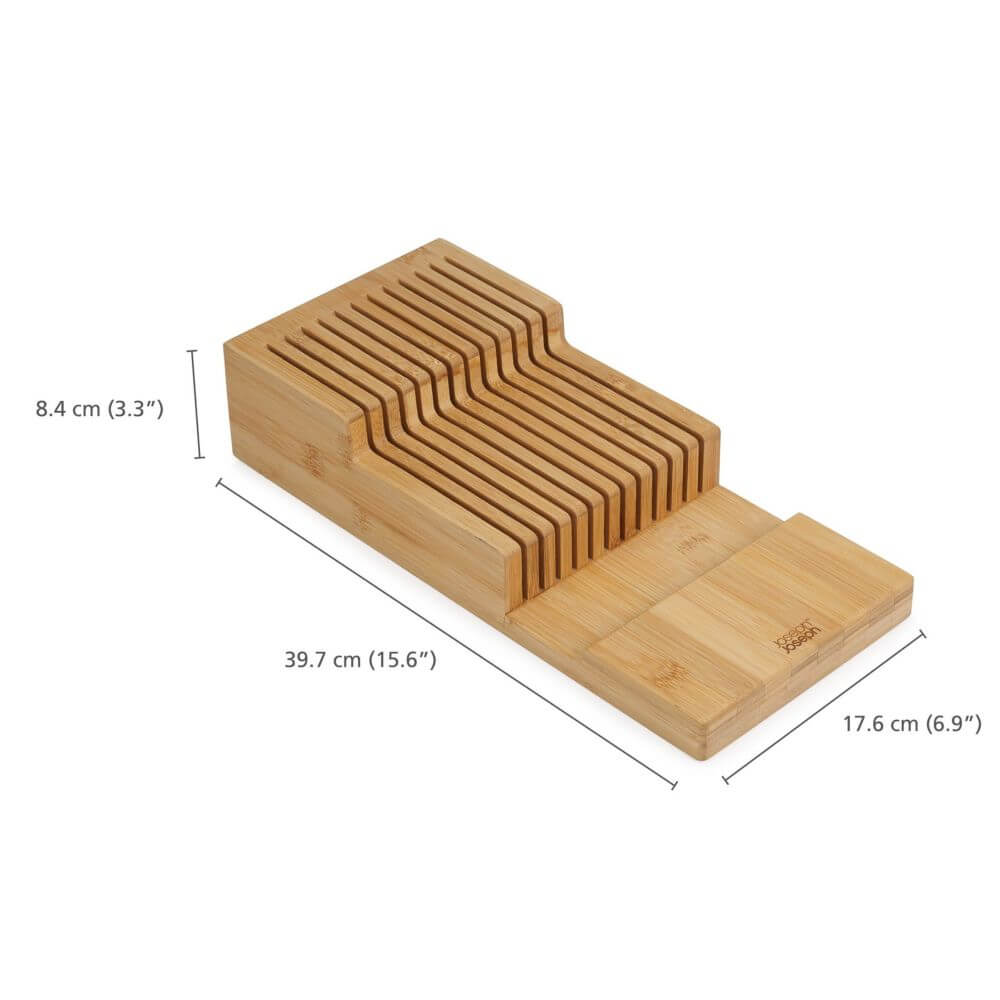 Joseph Joseph Bamboo 2-Tier Knife Organiser Large - KITCHEN - Cutlery Trays - Soko and Co