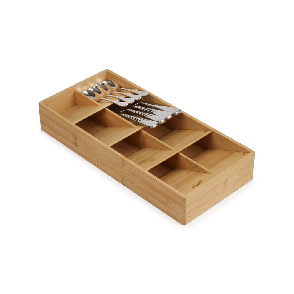 Joseph Joseph DrawerStore Wide Compact Cutlery Tray Bamboo - KITCHEN - Cutlery Trays - Soko and Co