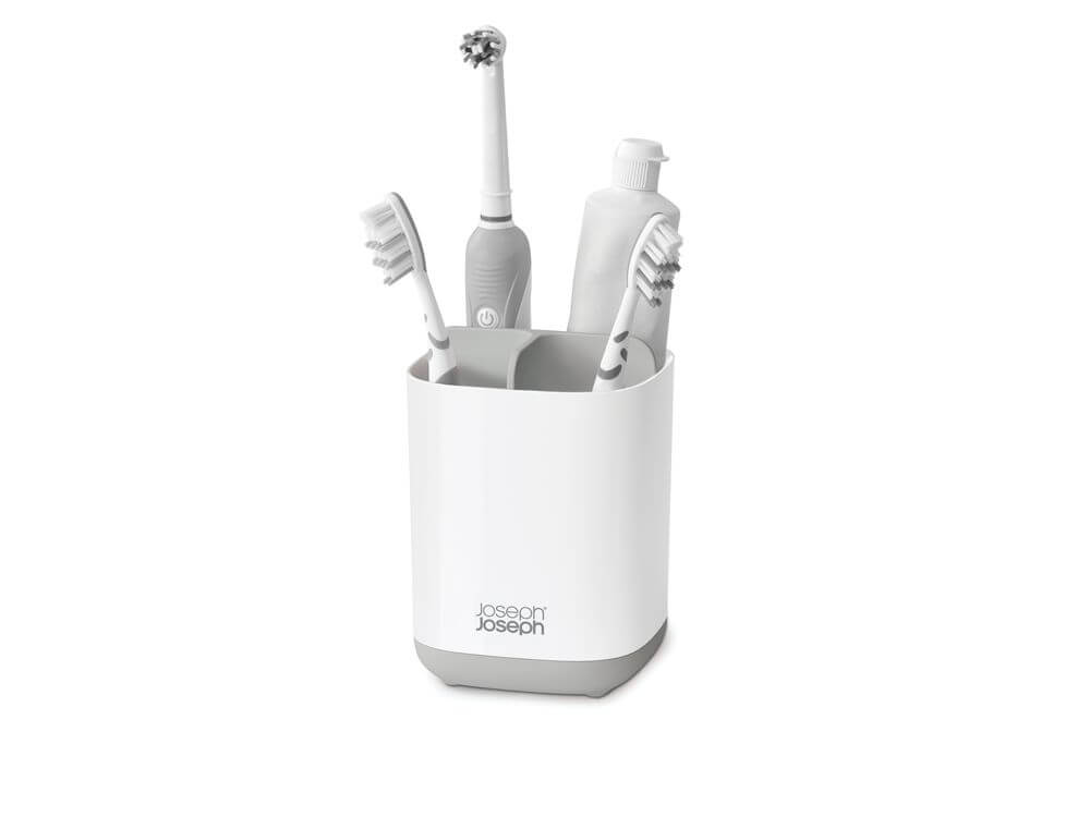 Joseph Joseph EasyStore Small Toothbrush Caddy Grey - BATHROOM - Toothbrush Holders - Soko and Co