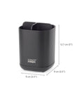 Joseph Joseph EasyStore Toothbrush Caddy Matte Black - BATHROOM - Toothbrush Holders - Soko and Co