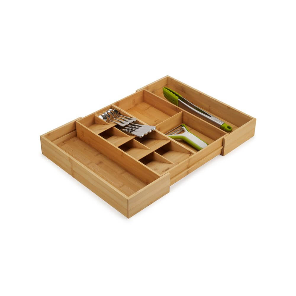 Joseph Joseph Expandable Bamboo Cutlery and Utensil Organiser - KITCHEN - Cutlery Trays - Soko and Co