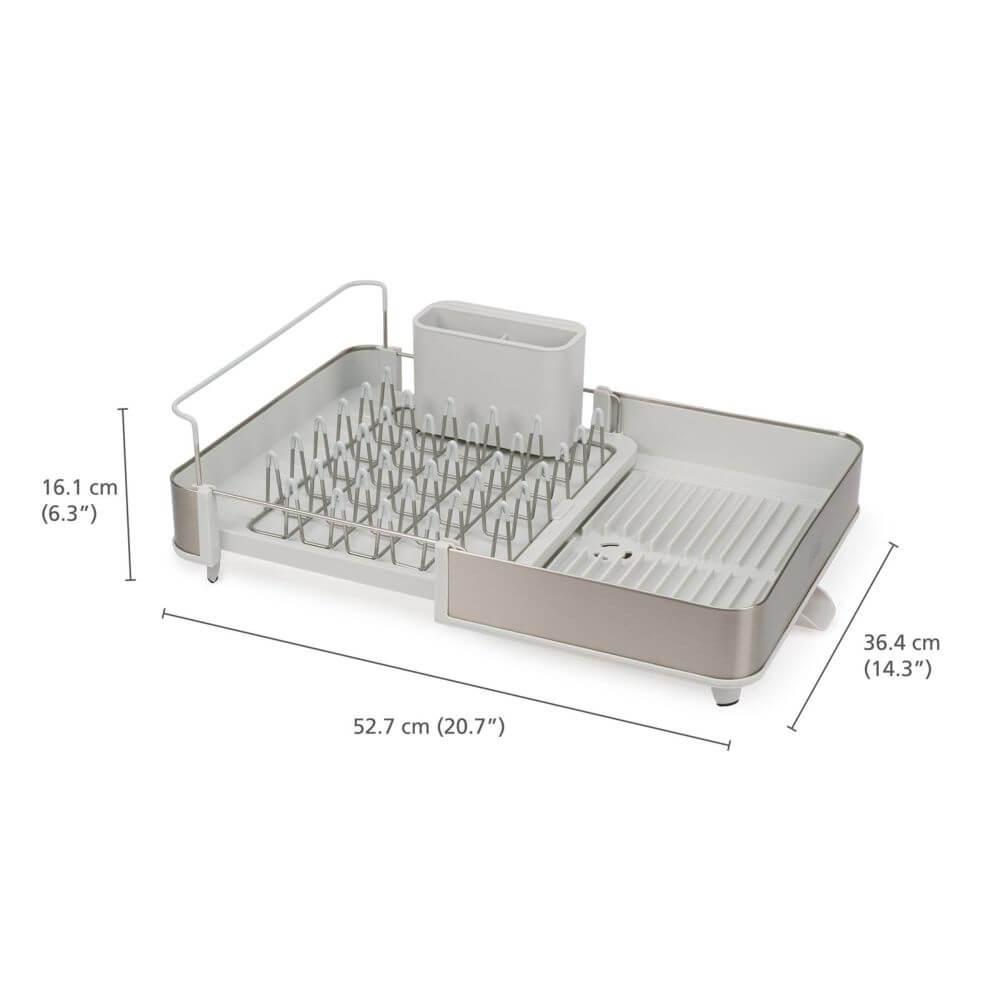 Joseph Joseph Extend Expandable Dish Rack Stainless Steel and Stone - KITCHEN - Dish Racks and Mats - Soko and Co