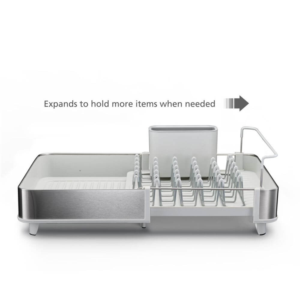 Joseph Joseph Extend Expandable Dish Rack Stainless Steel and Stone - KITCHEN - Dish Racks and Mats - Soko and Co