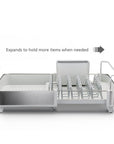 Joseph Joseph Extend Expandable Dish Rack Stainless Steel and Stone - KITCHEN - Dish Racks and Mats - Soko and Co