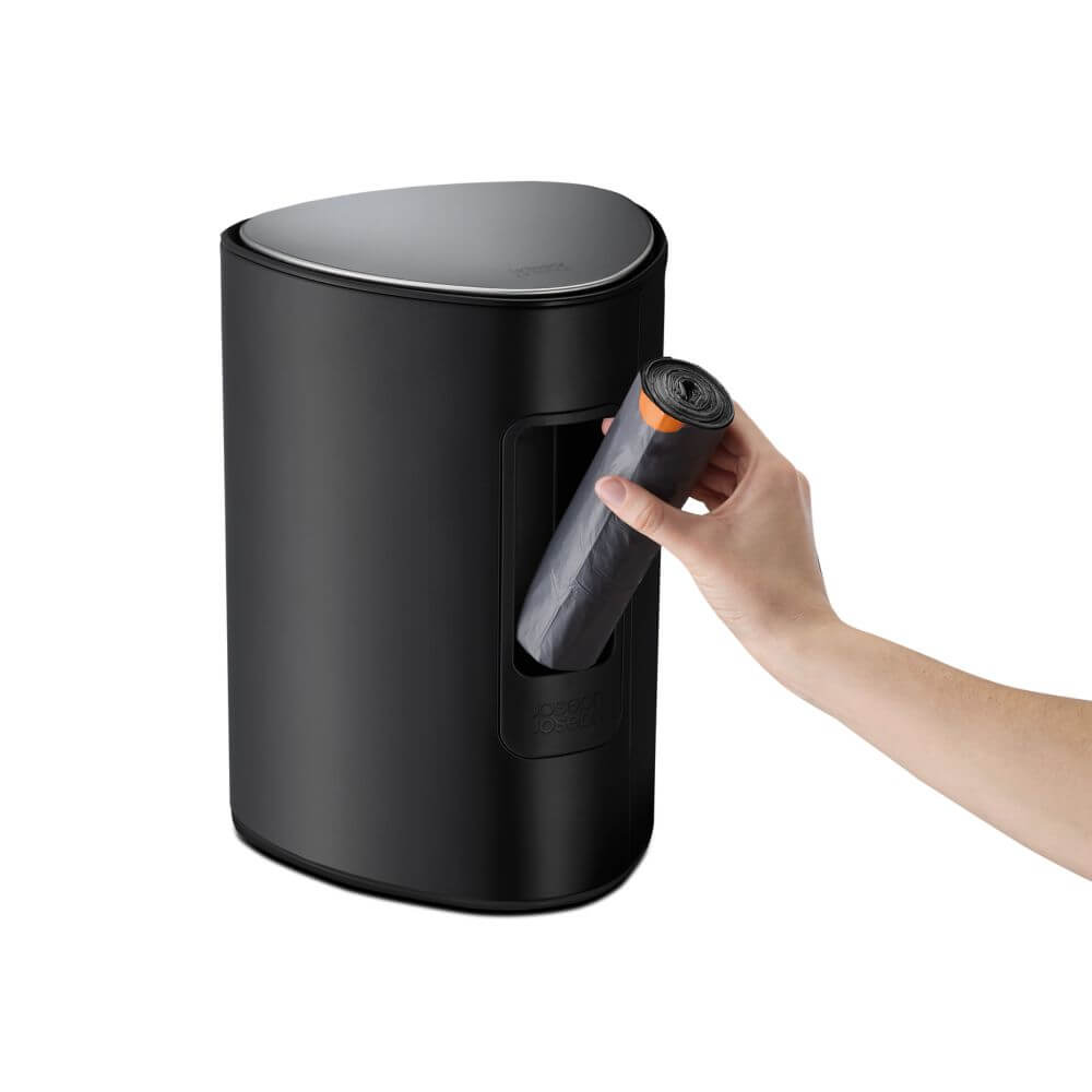 Joseph Joseph Luxe 5L Pedal Bin Matte Black - BATHROOM - Bins - Soko and Co