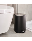 Joseph Joseph Luxe 5L Pedal Bin Matte Black - BATHROOM - Bins - Soko and Co