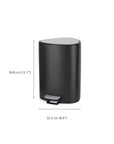 Joseph Joseph Luxe 5L Pedal Bin Matte Black - BATHROOM - Bins - Soko and Co