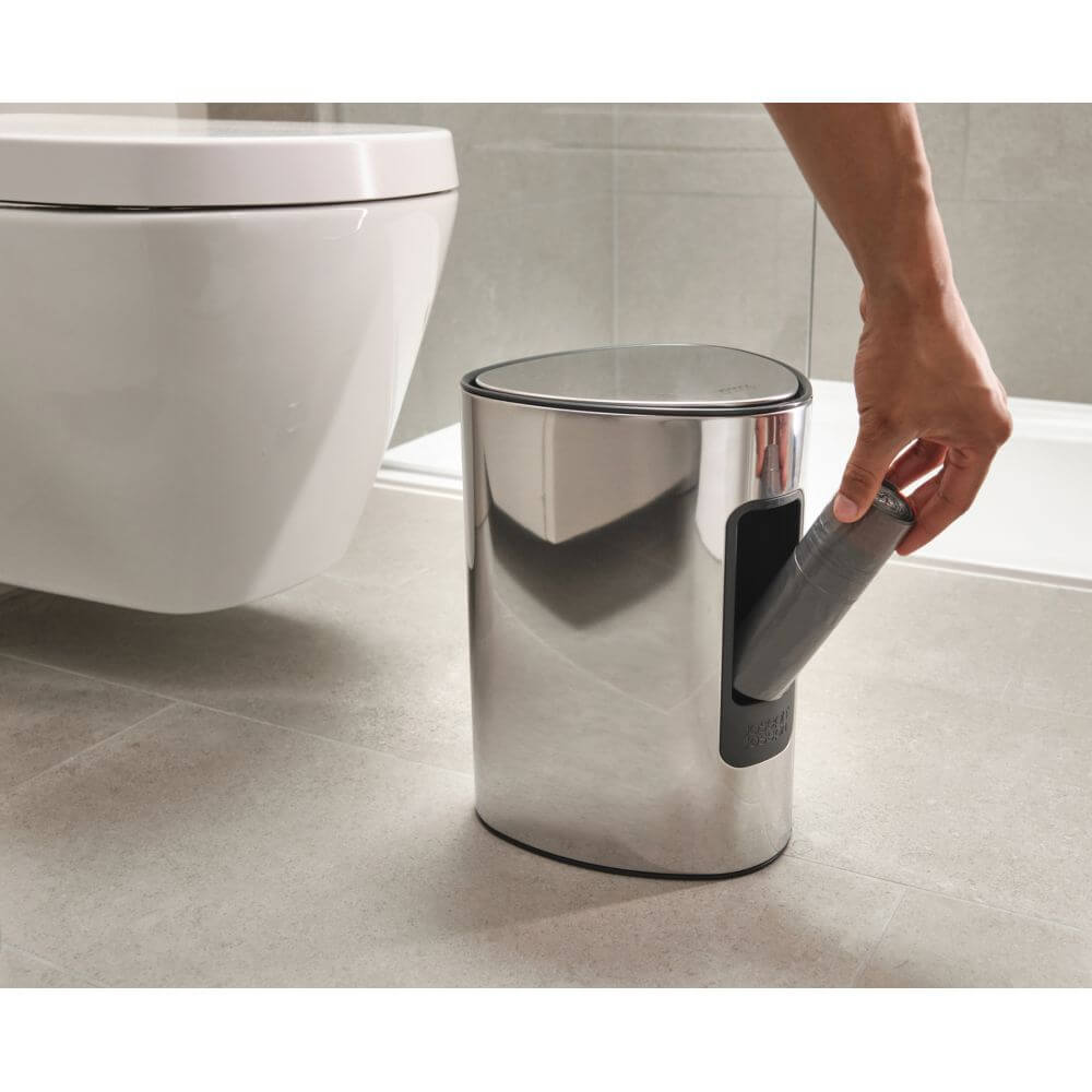 Joseph Joseph Luxe 5L Pedal Bin Stainless Steel - BATHROOM - Bins - Soko and Co