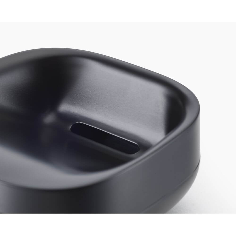 Joseph Joseph Slim Compact Soap Dish Matte Black - BATHROOM - Soap Dispensers and Trays - Soko and Co