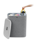 Joseph Joseph Tota Trio 90L Triple Laundry Hamper Grey - LAUNDRY - Hampers - Soko and Co