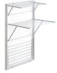 Karim 3 Tier Wall Mounted Clothes Airer White - LAUNDRY - Airers - Soko and Co