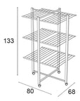 Karisma 3 Tier Tower Clothes Airer Cherry Wood - LAUNDRY - Airers - Soko and Co