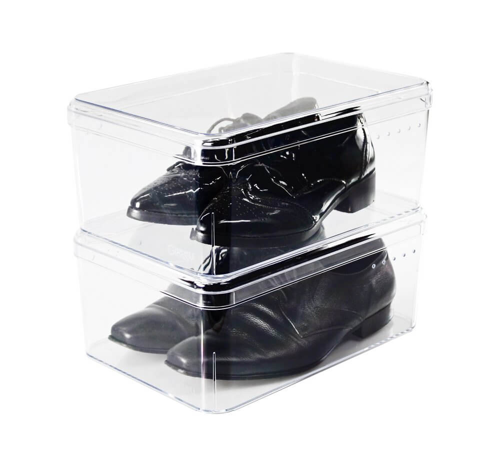 Large Acrylic Shoe Boxes 3 Pack - WARDROBE - Shoe Storage - Soko and Co