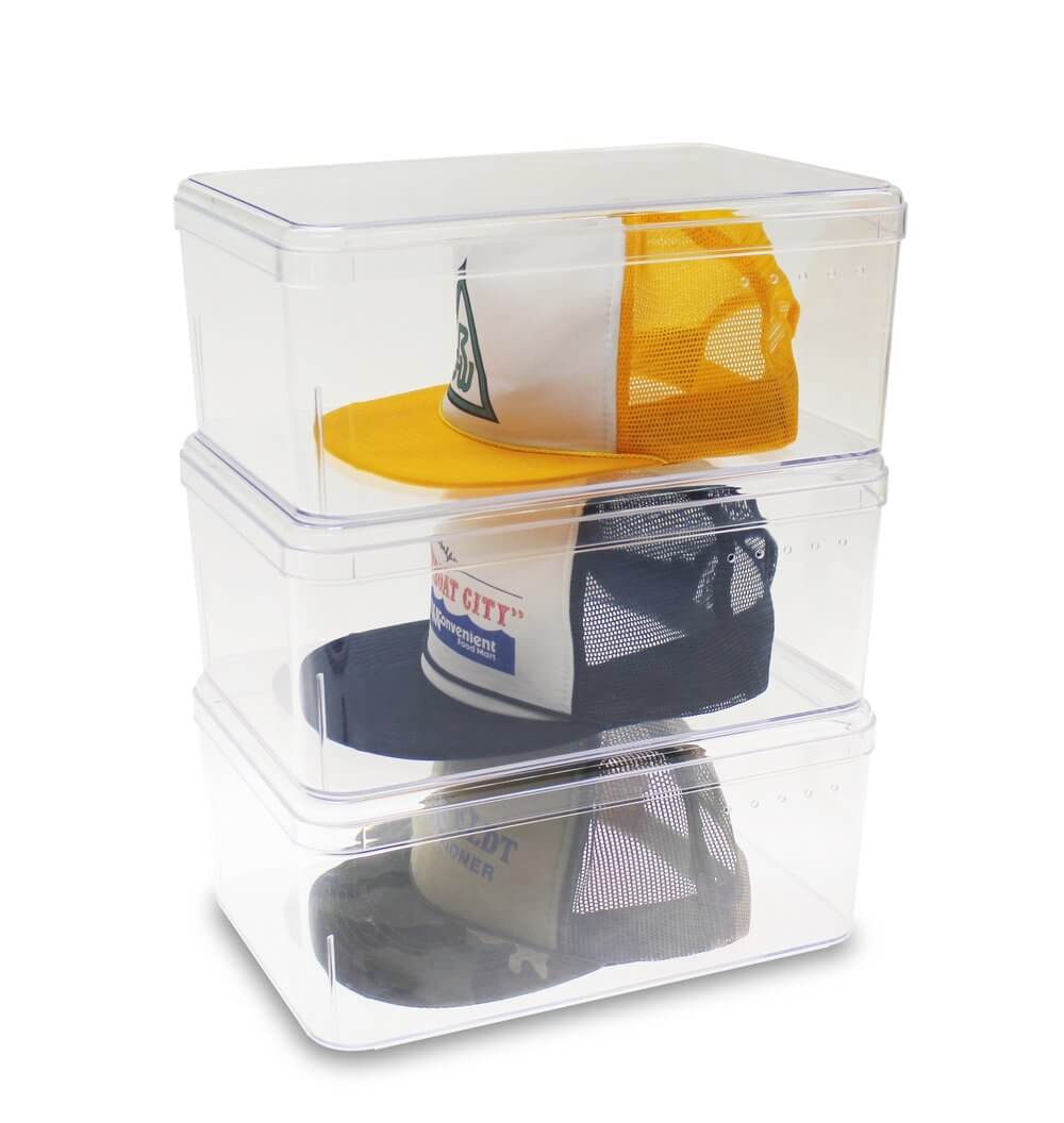 Large Acrylic Shoe Boxes 3 Pack - WARDROBE - Shoe Storage - Soko and Co