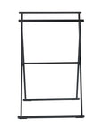 Lava 2 Rail Folding Towel Rack Matte Black - BATHROOM - Towel Racks - Soko and Co