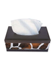 Leather Tissue Box Cowprint - HOME STORAGE - Tissue Boxes - Soko and Co