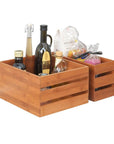 Madeira Stacking Bamboo Storage Crates Large - HOME STORAGE - Baskets and Totes - Soko and Co