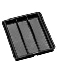 Madesmart 5 Compartment Expandable Grip Base Utensil Tray Carbon - KITCHEN - Cutlery Trays - Soko and Co