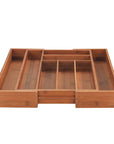 Mera 8 Compartment Expandable Cutlery Tray Bamboo - KITCHEN - Cutlery Trays - Soko and Co