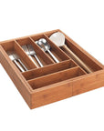 Mera 8 Compartment Expandable Cutlery Tray Bamboo - KITCHEN - Cutlery Trays - Soko and Co