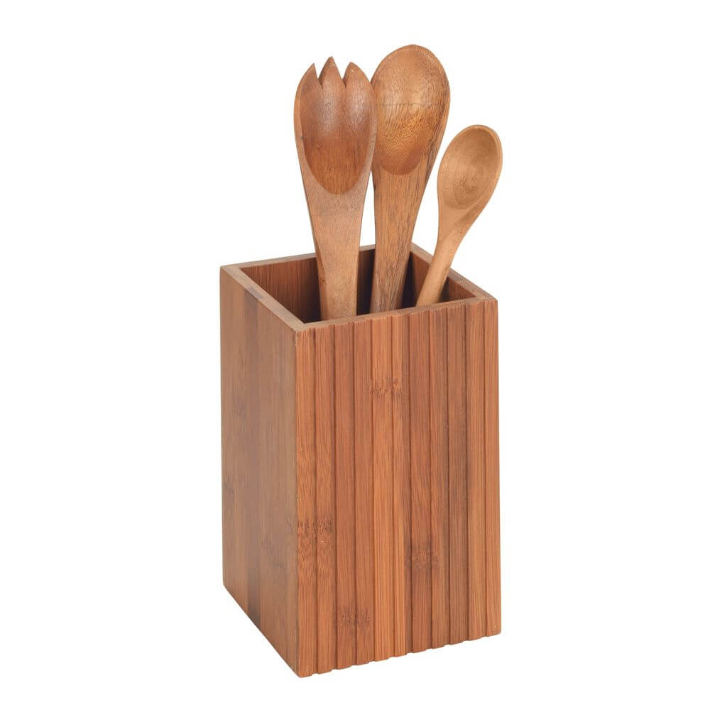 Mera Utensil Holder Bamboo - KITCHEN - Bench - Soko and Co