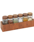 Mera Wall Mounted Spice Rack Bamboo - KITCHEN - Spice Racks - Soko and Co