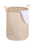 Messina 70L Linen Laundry Hamper Beige - LAUNDRY - Hampers - Soko and Co