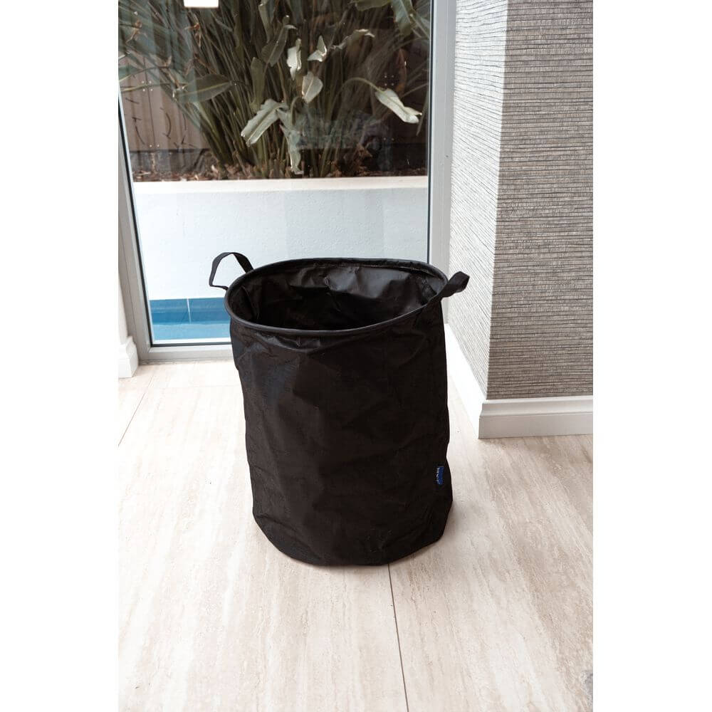 Messina 70L Linen Laundry Hamper Charcoal - LAUNDRY - Hampers - Soko and Co