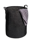 Messina 70L Linen Laundry Hamper Charcoal - LAUNDRY - Hampers - Soko and Co