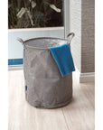 Messina 70L Linen Laundry Hamper Grey - LAUNDRY - Hampers - Soko and Co