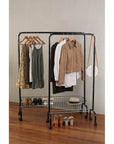 Mini Heavy Duty Clothes Rack Black - WARDROBE - Garment Racks - Soko and Co