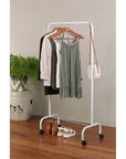 Mini Heavy Duty Clothes Rack White - WARDROBE - Garment Racks - Soko and Co