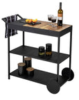 Miro 3 Tier Kitchen Trolley Matte Black - HOME STORAGE - Storage Trolleys - Soko and Co