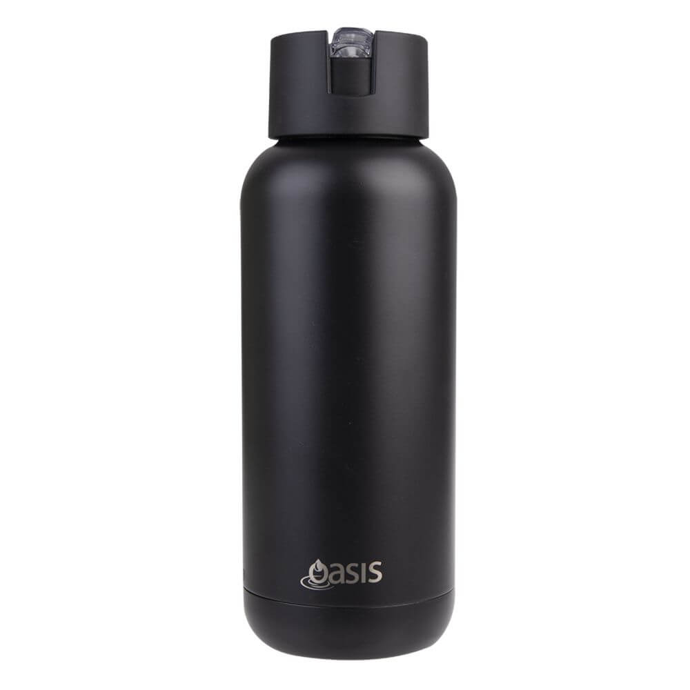 Moda 1L Ceramic Lined Insulated Water Bottle Black - LIFESTYLE - Water Bottles - Soko and Co