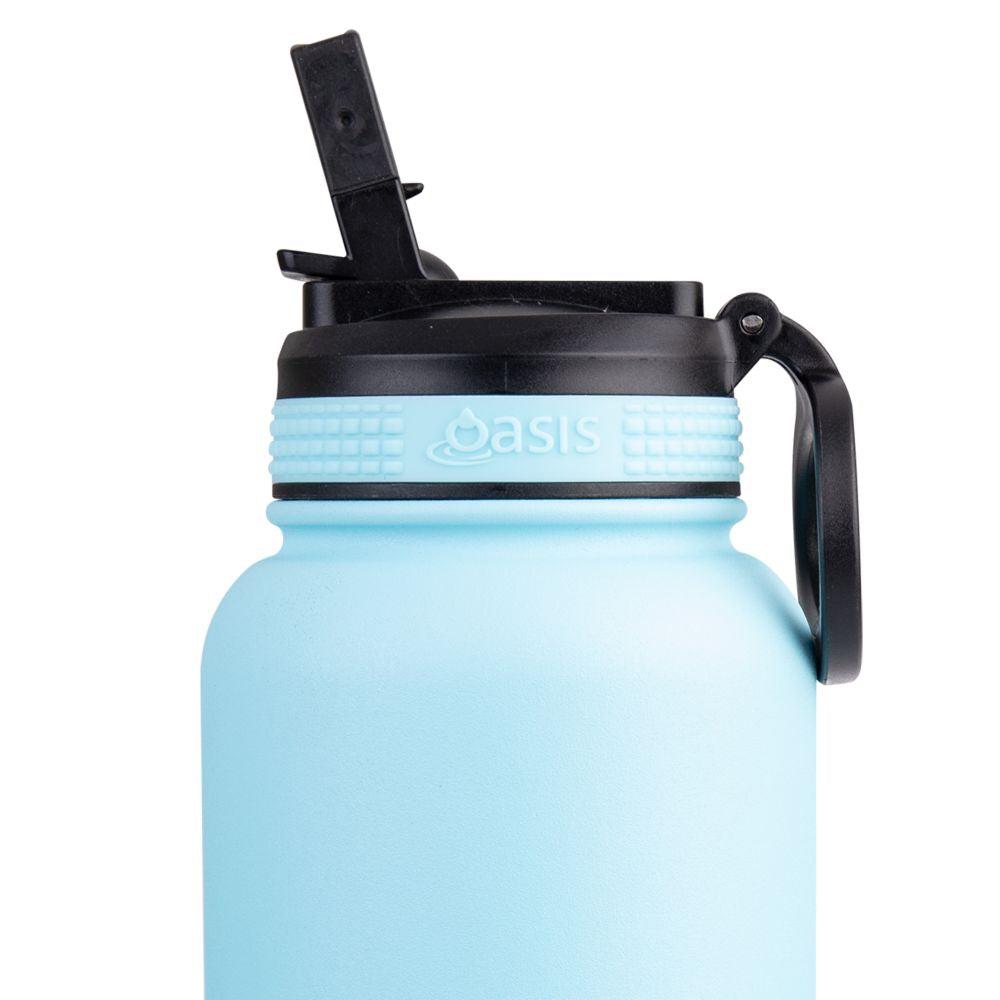 Oasis 1.1L Insulated Challenger Water Bottle with Straw Blue - LIFESTYLE - Water Bottles - Soko and Co