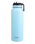 Oasis 1.1L Insulated Challenger Water Bottle with Straw Blue - LIFESTYLE - Water Bottles - Soko and Co