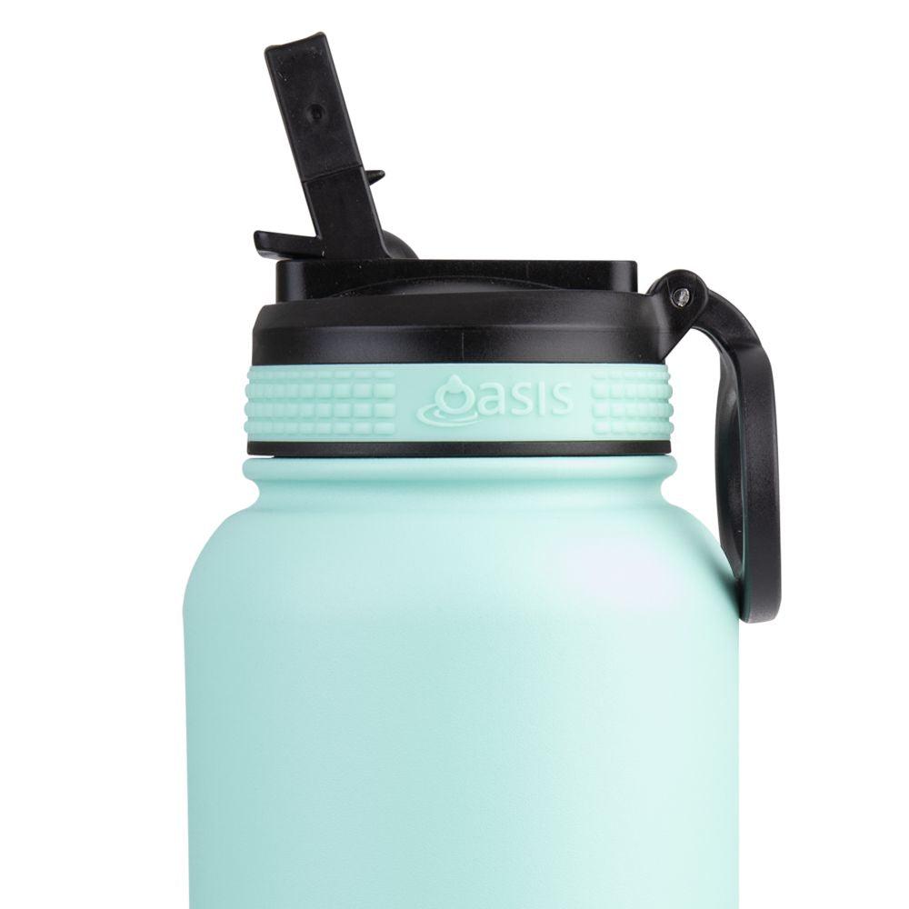 Oasis 1.1L Insulated Challenger Water Bottle with Straw Green - LIFESTYLE - Water Bottles - Soko and Co