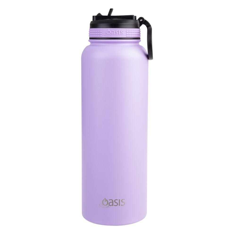 Oasis 1.1L Insulated Challenger Water Bottle with Straw Lavender - LIFESTYLE - Water Bottles - Soko and Co