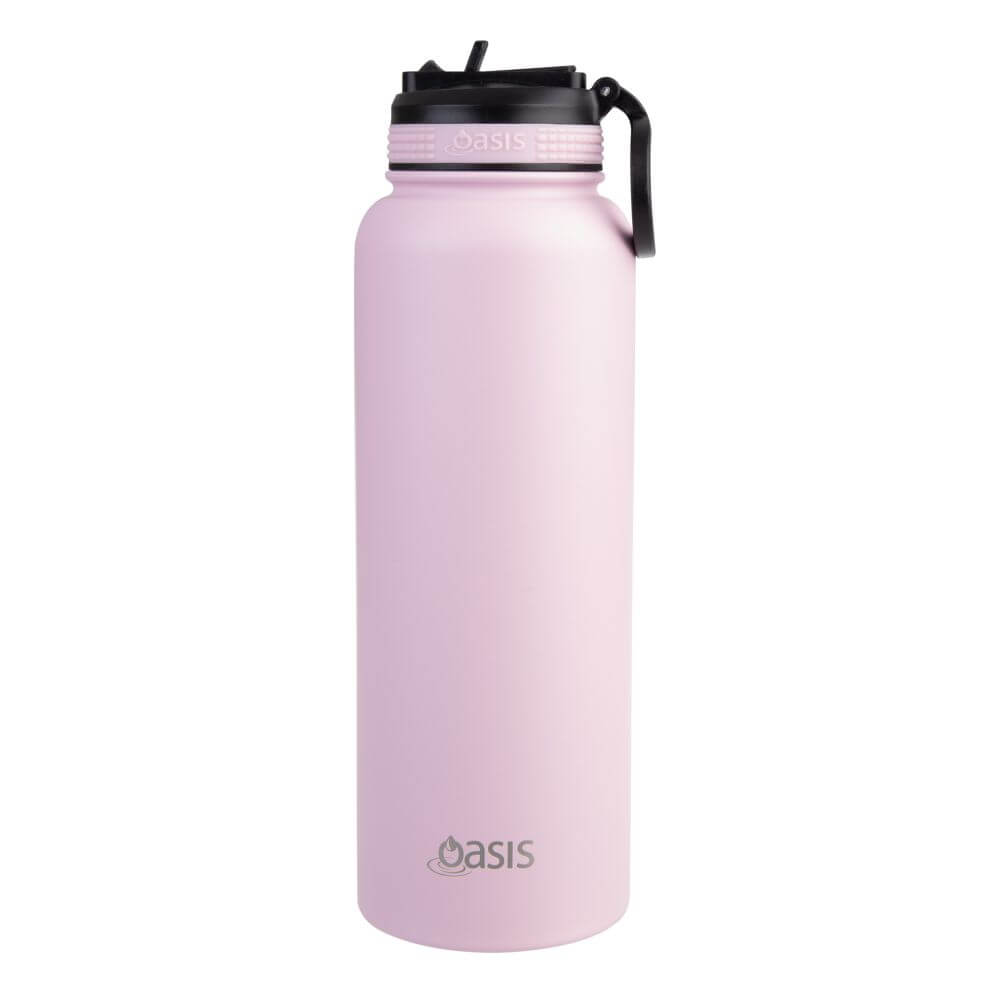 Oasis 1.1L Insulated Challenger Water Bottle with Straw Pink - LIFESTYLE - Water Bottles - Soko and Co