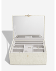 Oatmeal Linen Classic Two Tone Jewellery Box - WARDROBE - Jewellery Storage - Soko and Co