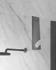 Origin Lava Shelf for Shower Rod with Squeegee Matte Black - BATHROOM - Shower Caddies - Soko and Co