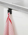 Push In Over Door Tea Towel Holder Matte Black - KITCHEN - Sink - Soko and Co