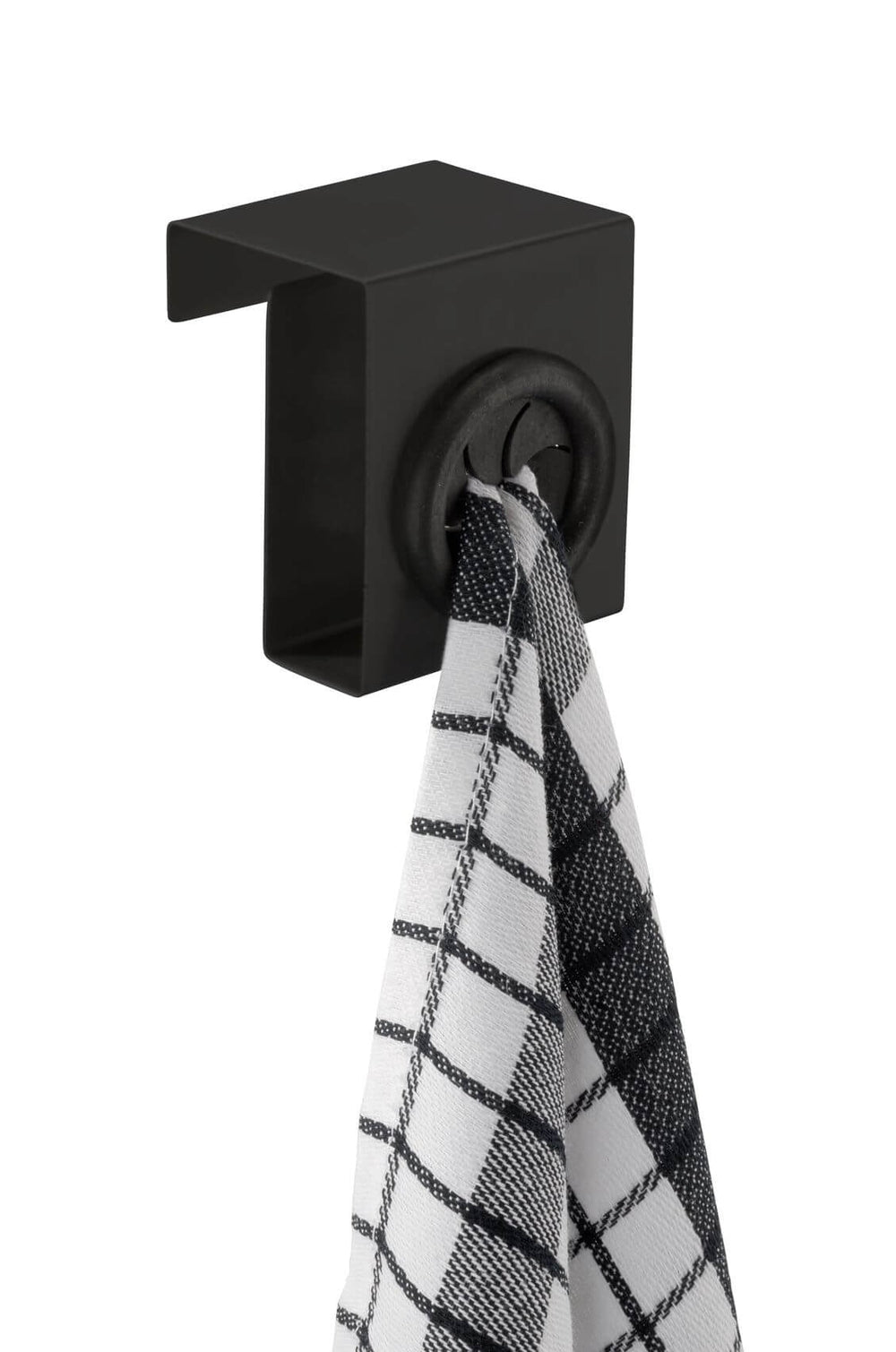 Push In Over Door Tea Towel Holder Matte Black - KITCHEN - Sink - Soko and Co