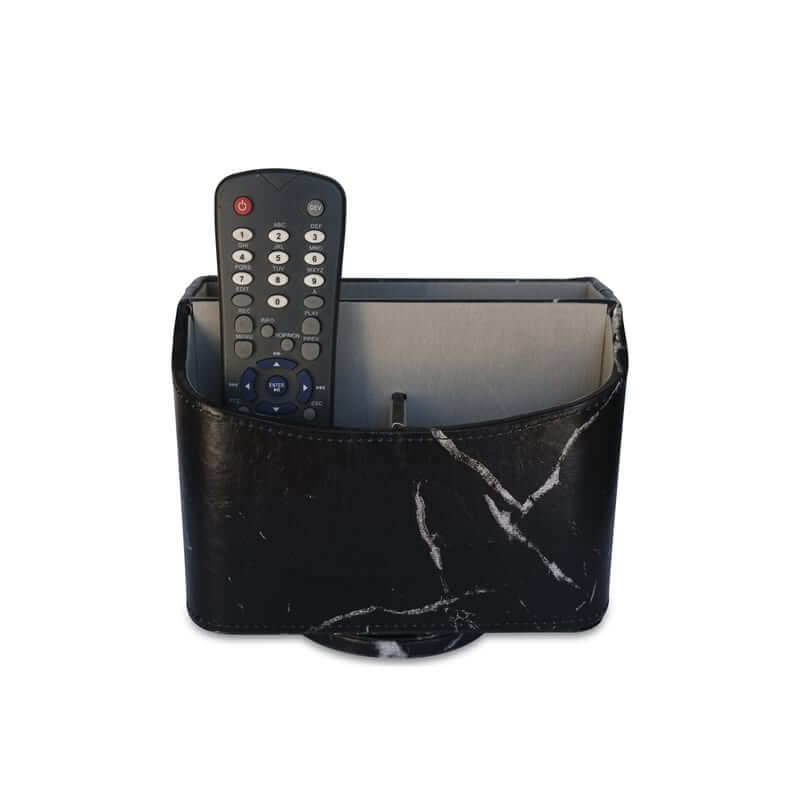 Remote Holder Caddy Black Marble - HOME STORAGE - Office Storage - Soko and Co