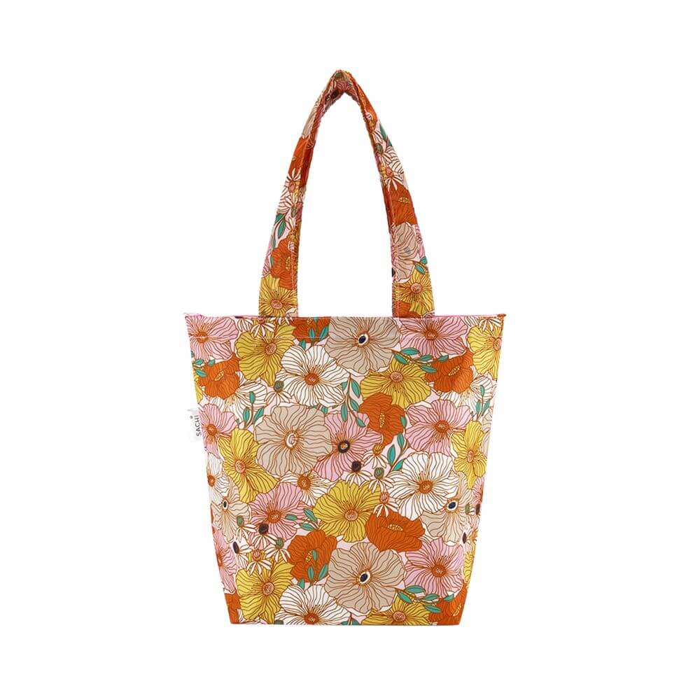 Sachi Insulated Shopping Bag Retro Floral - LIFESTYLE - Shopping Bags and Trolleys - Soko and Co